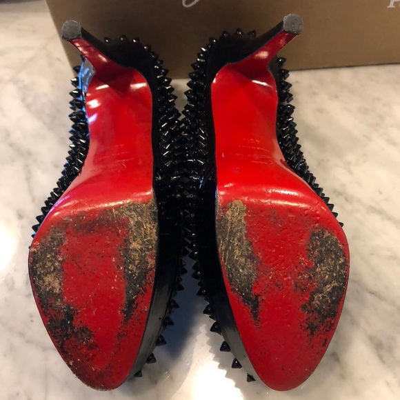 Christian Louboutin Bianca Spikes 140 Patent Soft - Picture 2 of 3